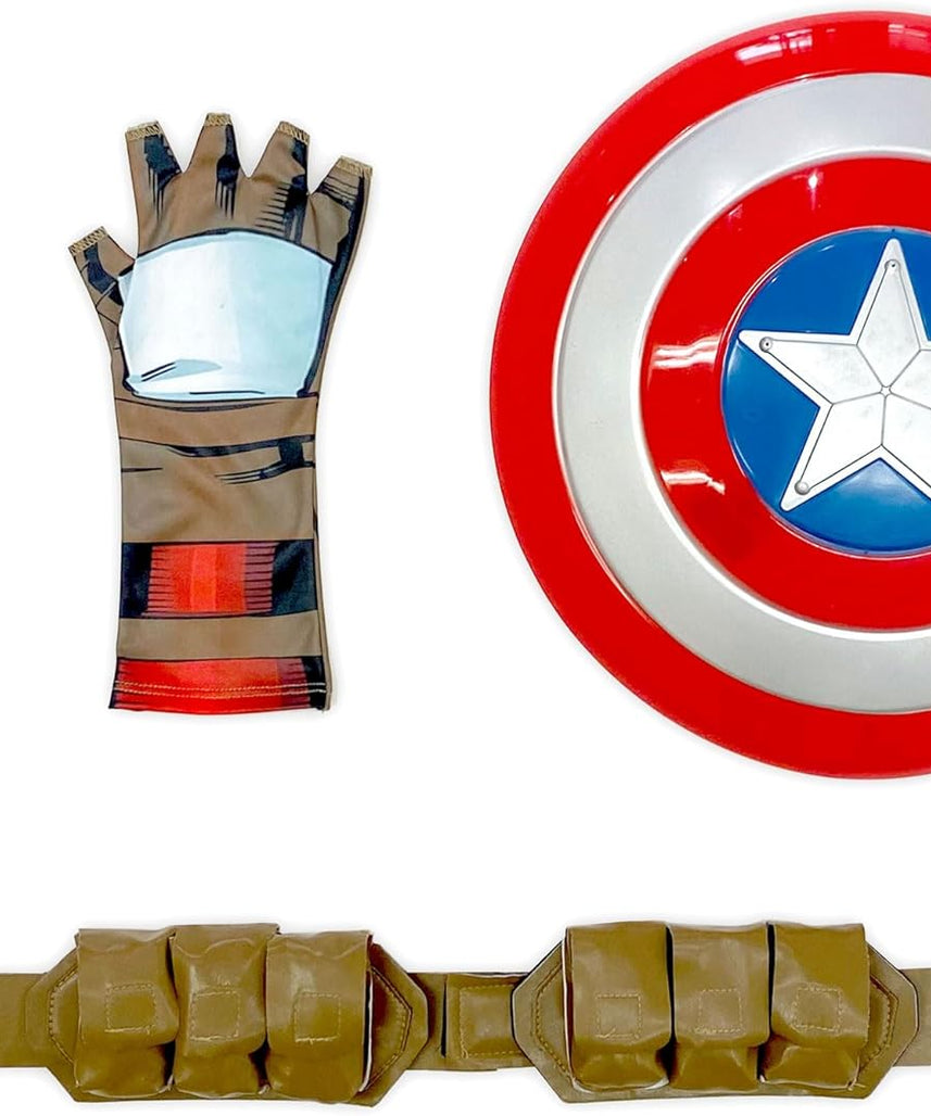 Party Centre Marvel Avengers Captain America Deluxe Costume, 5-6 years