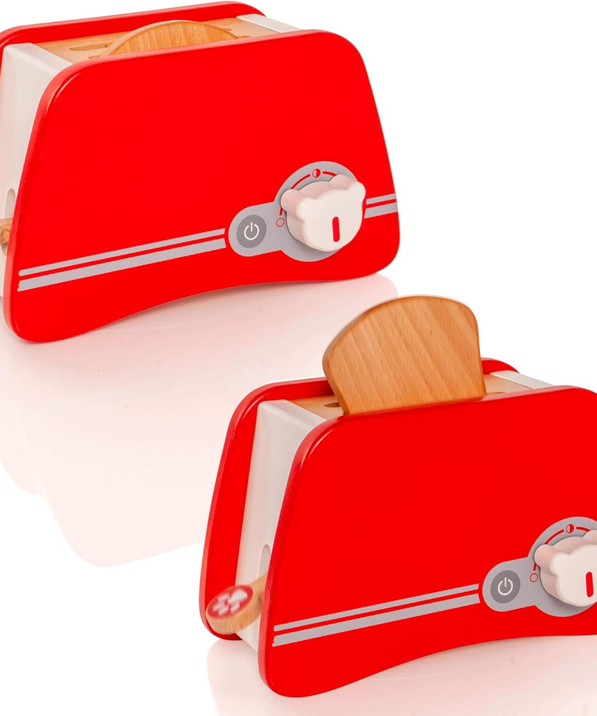 Viga Toys Wooden Toaster, Pretend Play Kitchen Accessory, Ages 3+
