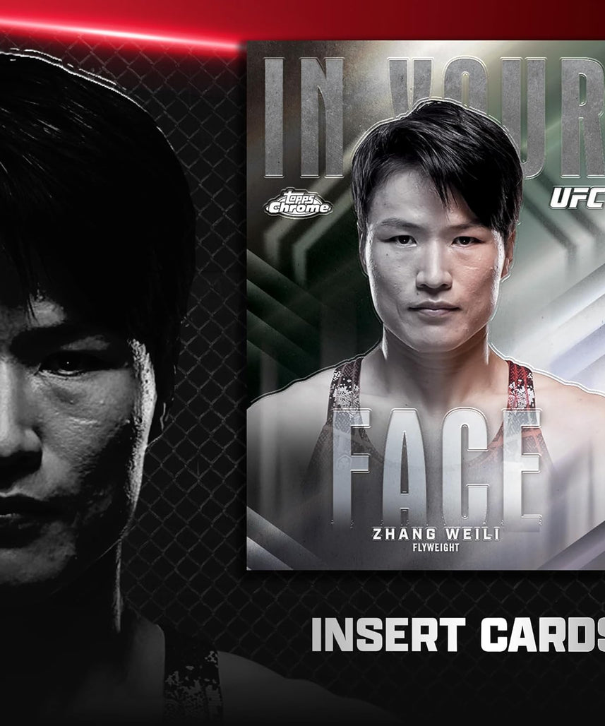 Topps Chrome UFC 2026 Factory Sealed Value Box Trading Cards, Collectible UFC Card Set with Refractors & Inserts, Ages 6+
