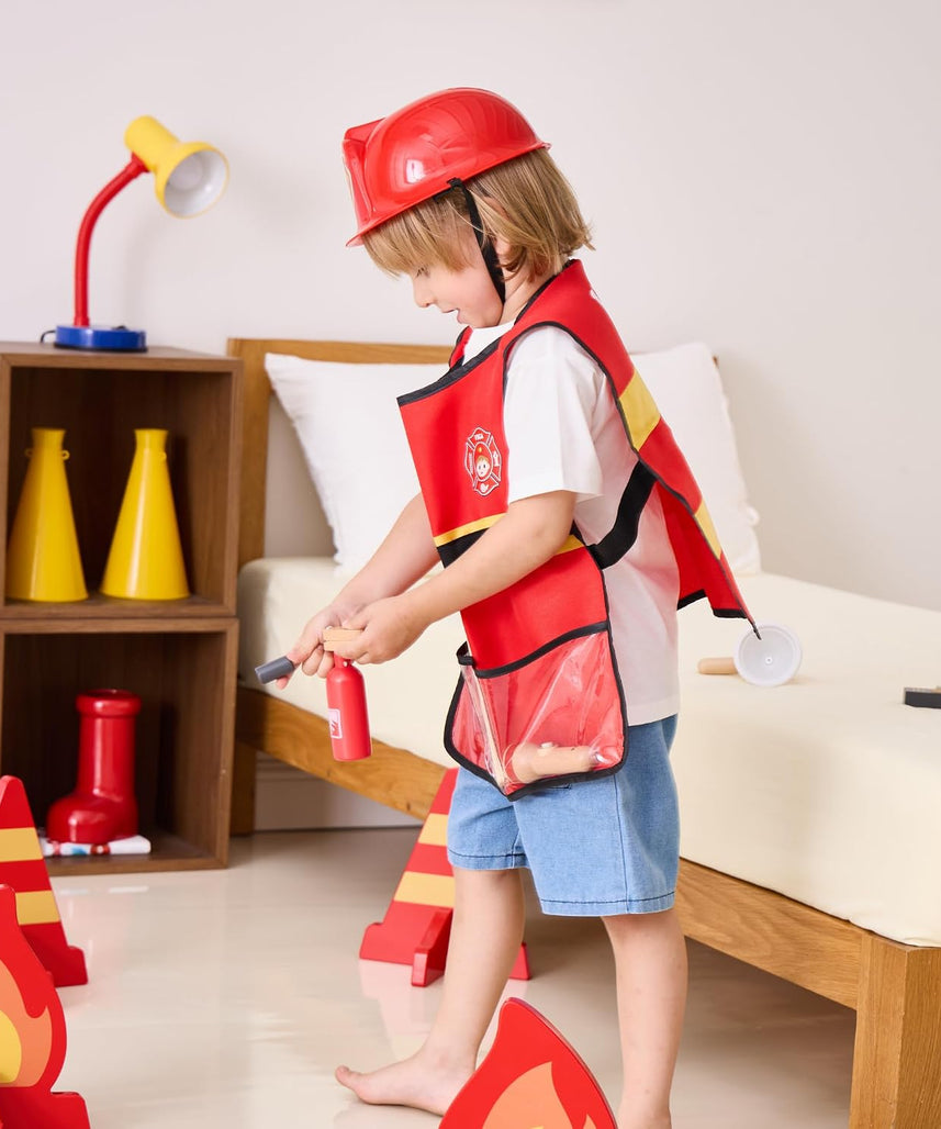 Viga 44714 Little Firefighter Role Playset 8-Pieces