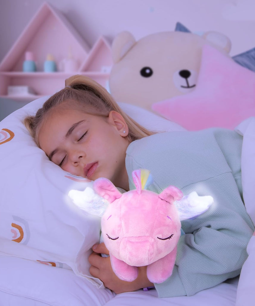 Cry Babies Goodnight Friends Luna and Poppy, 2 In 1, With Light up Wings, 5 Soothing Lullabies, Baby Doll, Pretend Play, Roleplay, 1 Years+