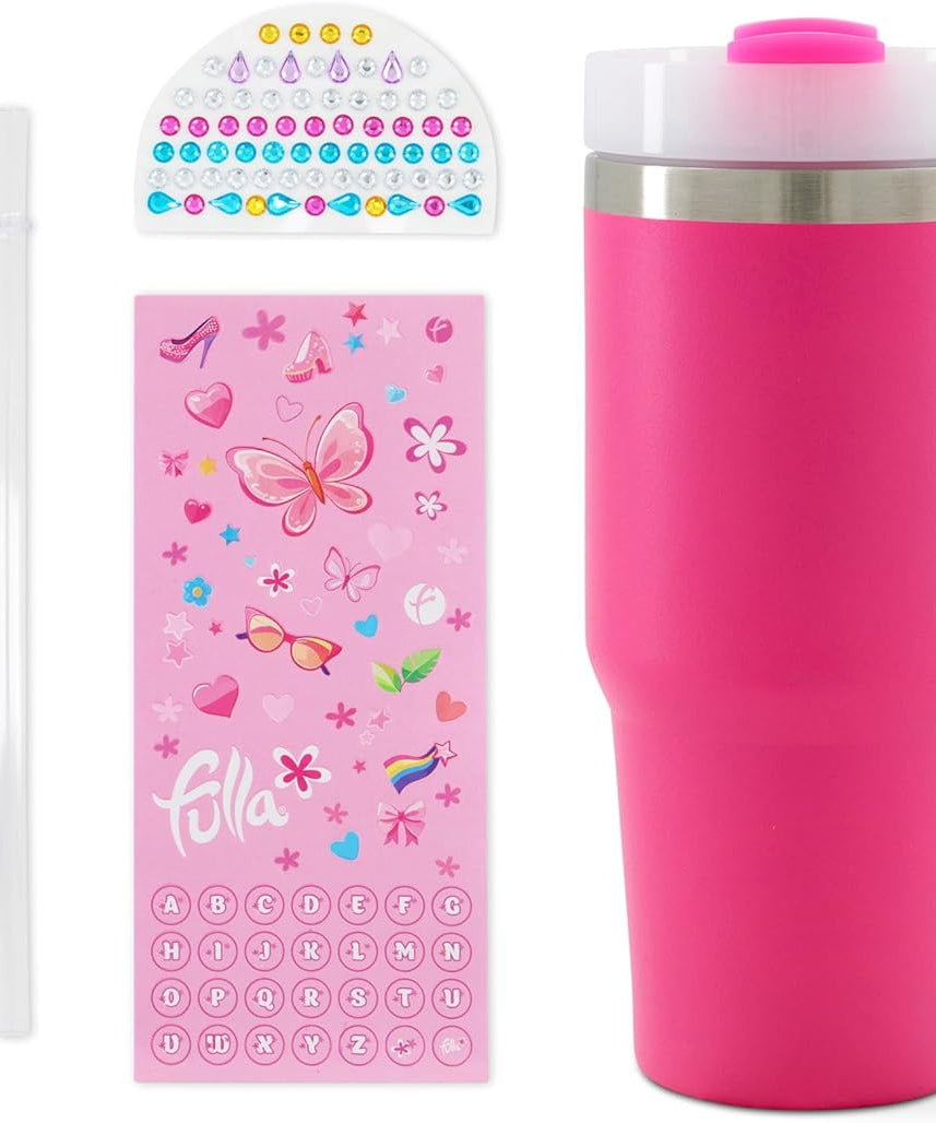 Fulla DIY Mug Tumbler Set, Creative Art Mug Toy Set for Girls, Age 5+