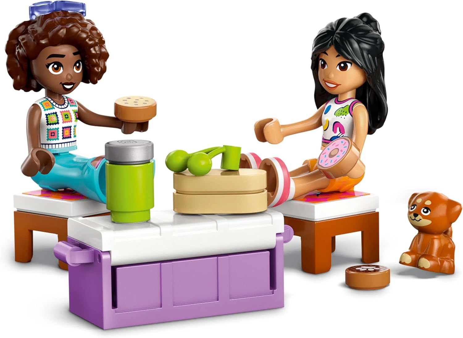 LEGO Friends Friendship Road-Trip Travel Car Toy with Trailer, 2 Mini Dolls, a Pet Dog Figure, Kayak & Fun Accessories incl. a Skateboard & Roller Skates - Ramadan Gift for 6+ Year Old Girls - 42659