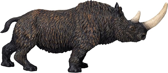 MOJO - Wool Rhino, Hand Painted Toy Figure, Prehistoric Life Collection, Lifelike & Highly Detailed, Designed in the UK