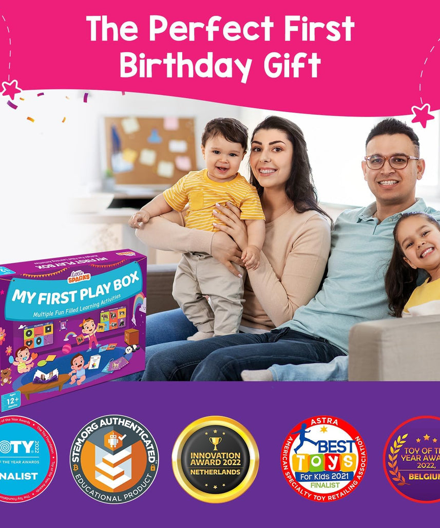 Smartivity 5-in-1 Montessori Play Box for 1+ Years – Educational Activities for Toddlers, Brain-Boosting Toy for Motor, Shape, and Matching Skills