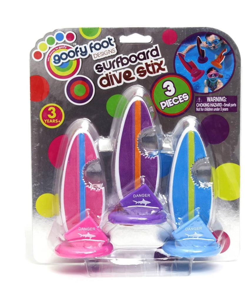 Goofy Foot Surf Board Dive Stix 3-Pack