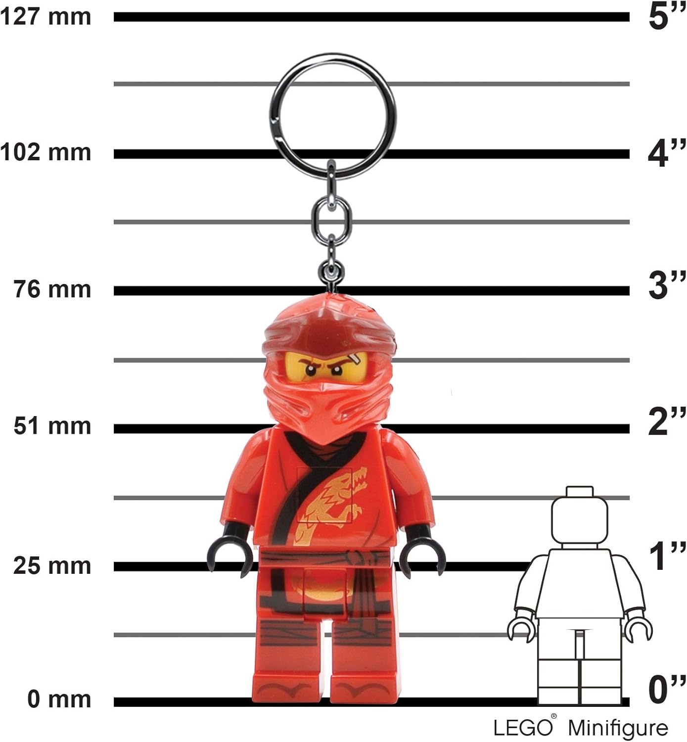 Lego IQ Ninjago Light Legacy Kai Keychain, 7.6 cm Tall