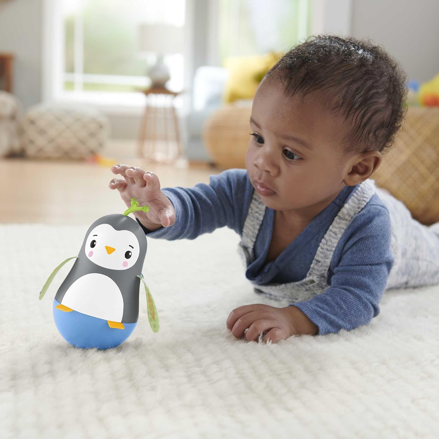 Fisher Price Hello Hands Play Kit HFJ93 Curated Infant Activity Toy Set 3 Toys Panda Penguin Animal Stackers Multi Colour for 6 Months and Up