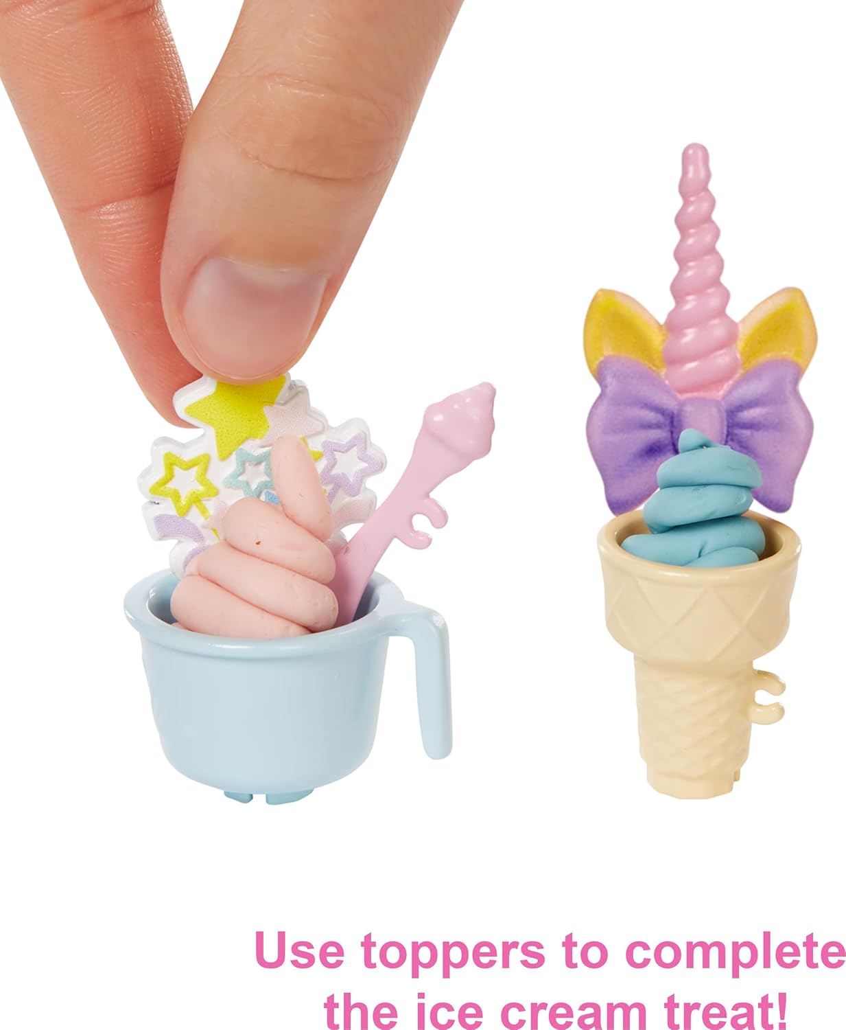 Barbie Ice Cream Shop Playset with 12 in Blonde Doll, Ice Cream Shop, Ice Cream Making Feature & Realistic Play Pieces