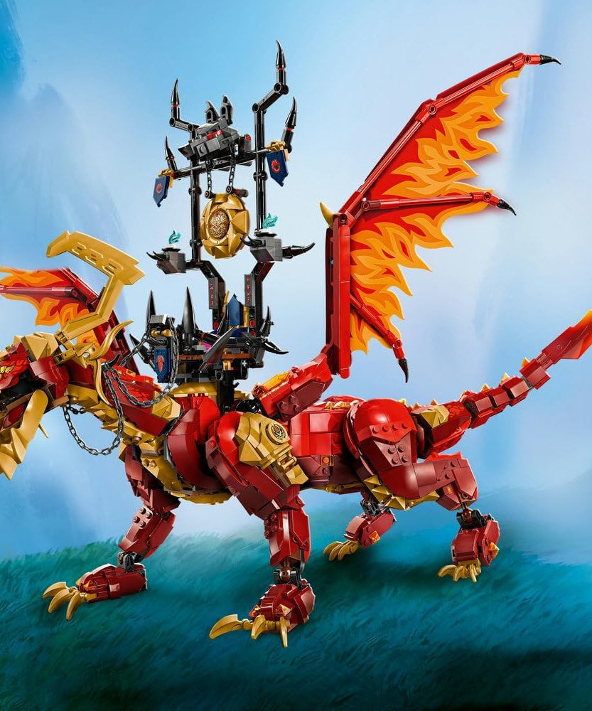 LEGO NINJAGO Source Dragon of Motion Figure Set, Ninja Adventure Toys for Boys & Girls, with 6 Minifigures Incl. Characters Kai & Arin, Dragons Rising Birthday Gift for kids & Teens aged 12 Plus 71822