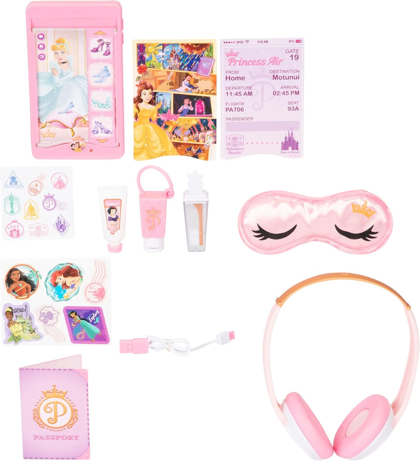 Disney Princess Style Deluxe Suitcase Set