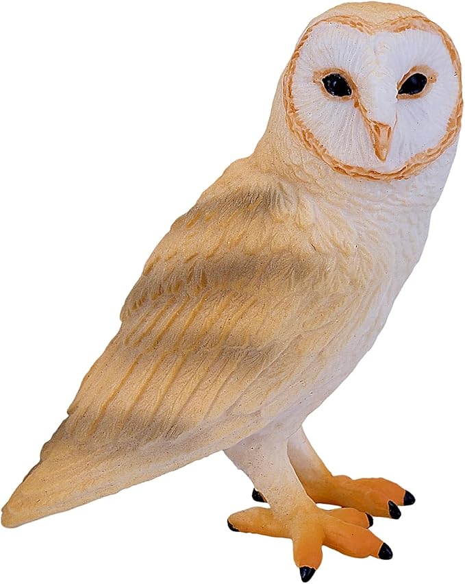 MOJO Barn Owl Realistic International Wildlife Toy Replica Hand Painted Figurine
