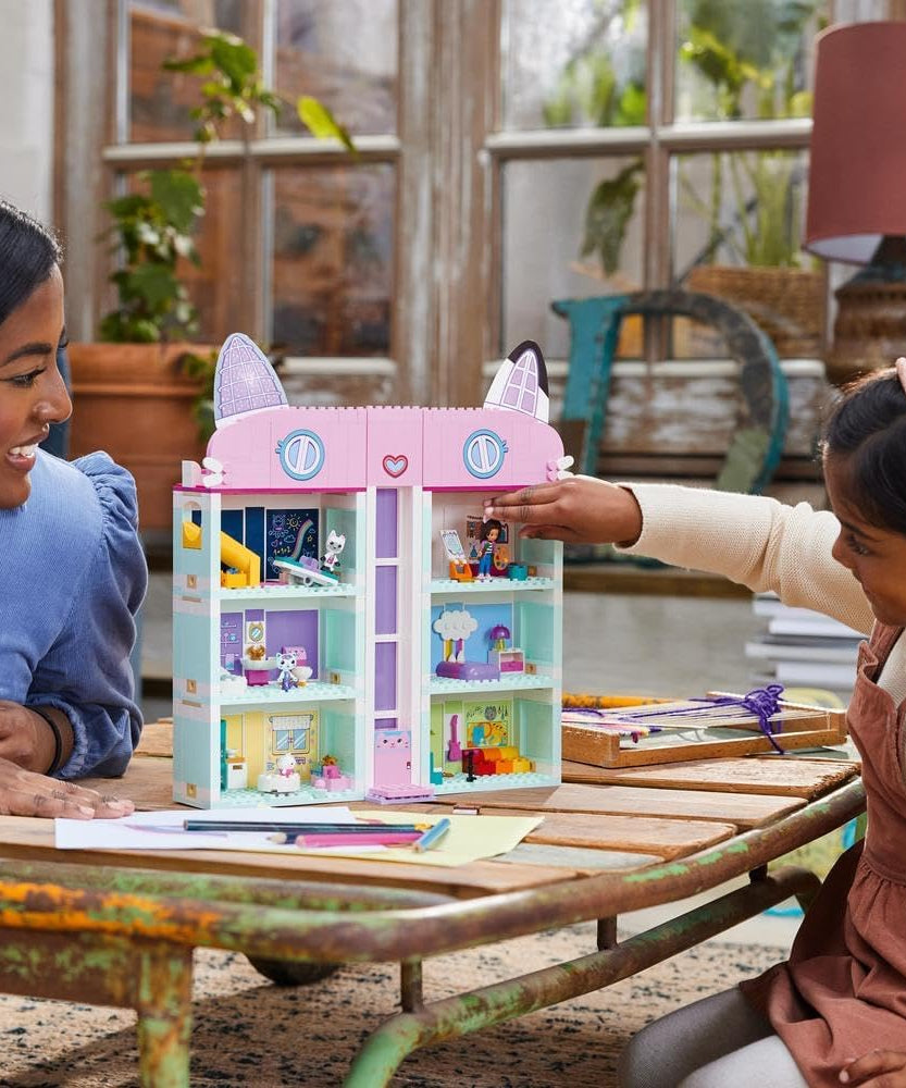LEGO Gabby’s Dollhouse Toy Playset 10788, 4 Floor 8 Room Dollhouse with Gabby, Pandy Paws, MerCat & Cakey Figures Plus Accessories, Dollhouses for Kids Ages 4+