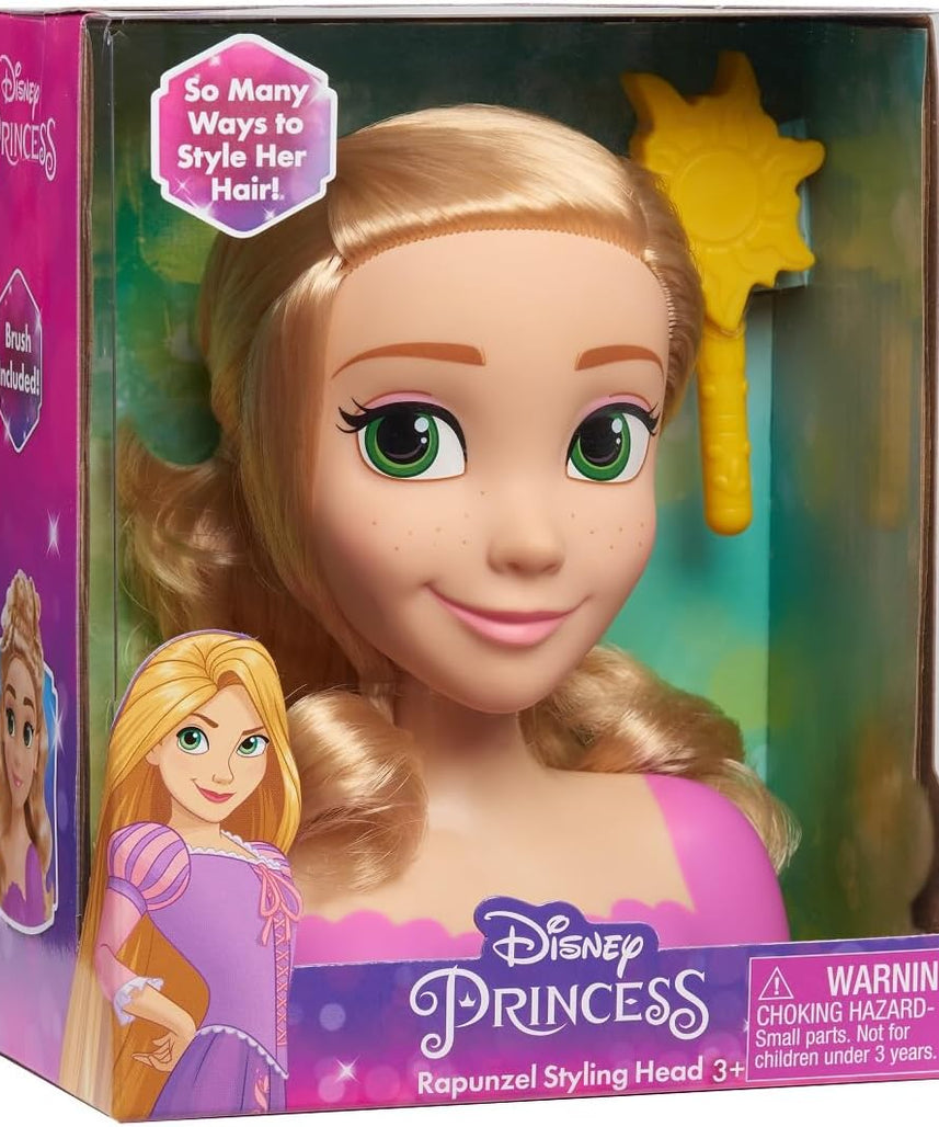 Disney Rapunzel Princess Mini Styling Head, Hair Styling Toy for Kids Ages 6-12, Creative Play and Imaginative Storytelling
