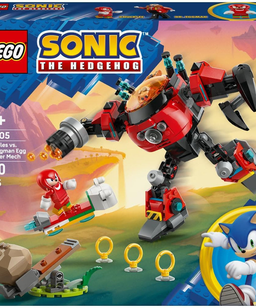 LEGO Sonic 77005 Knuckles vs Dr. Eggman Egg Walker Battle Set for Kids 8+