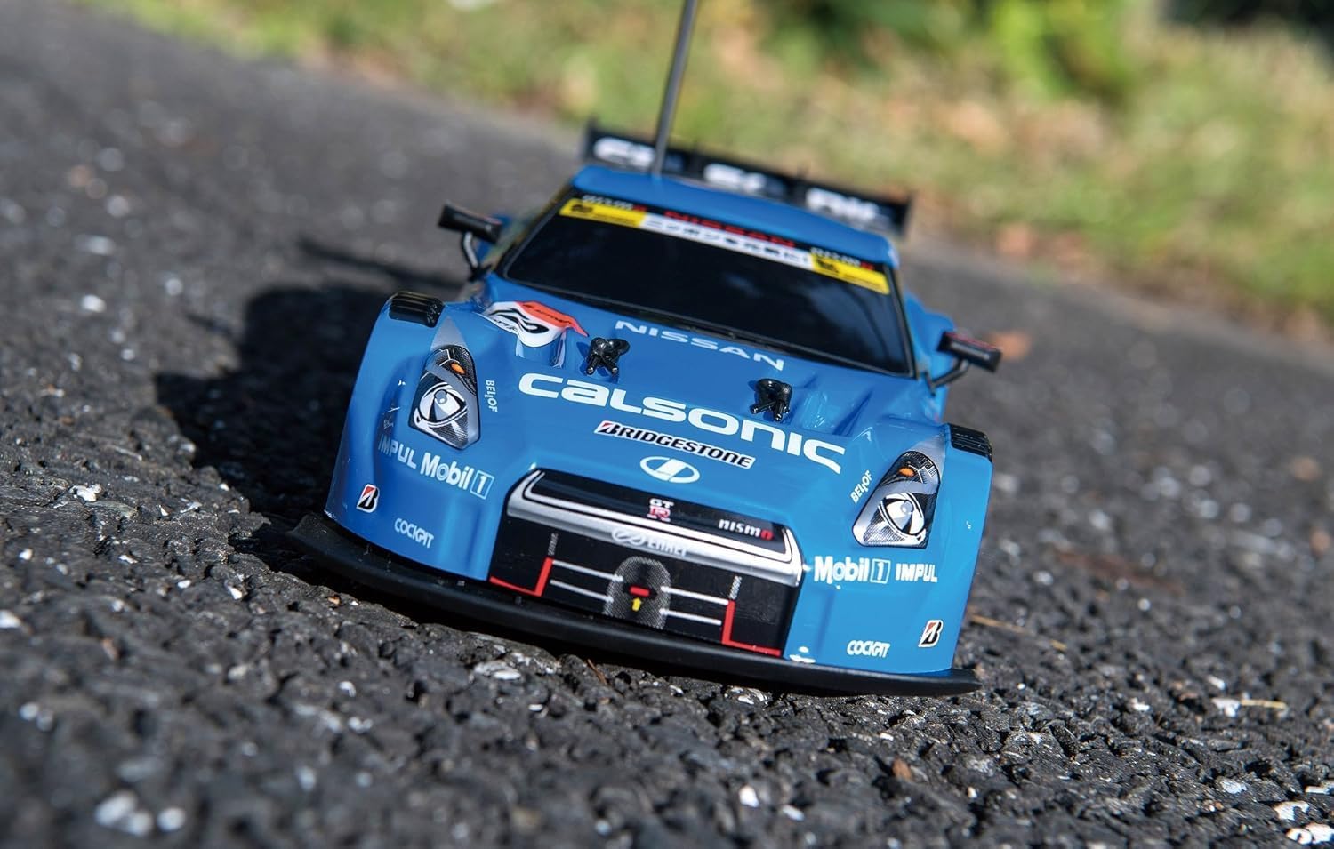 D-Power Nissan GT-R R35 GT500 RC Car, 1:16 Scale Remote Control Race Car with 2.4GHz Controller, Rechargeable Battery, Official Style Design, 6+