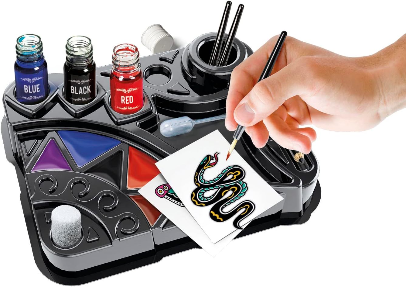 Clementoni - 61544 - Science & Play Fun - Tattoo Art - Tattoo Kit For Kids, Educational And Scientific Toys, Gift For Kids Age 8, English version - Made In Italy