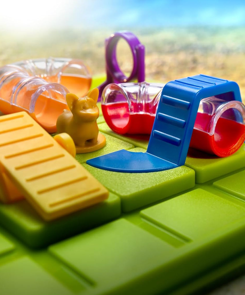 SmartGames Smart Dog Obstacle Course, Brain Teaser Puzzle with 60+ Challenges, STEM Educational Toy for Kids 7+