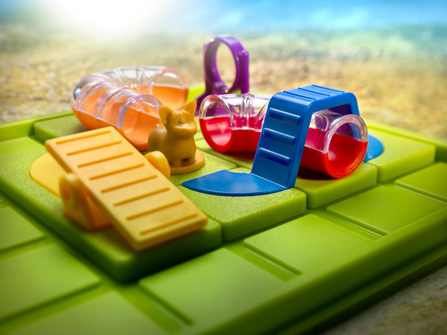 SmartGames Smart Dog Obstacle Course, Brain Teaser Puzzle with 60+ Challenges, STEM Educational Toy for Kids 7+