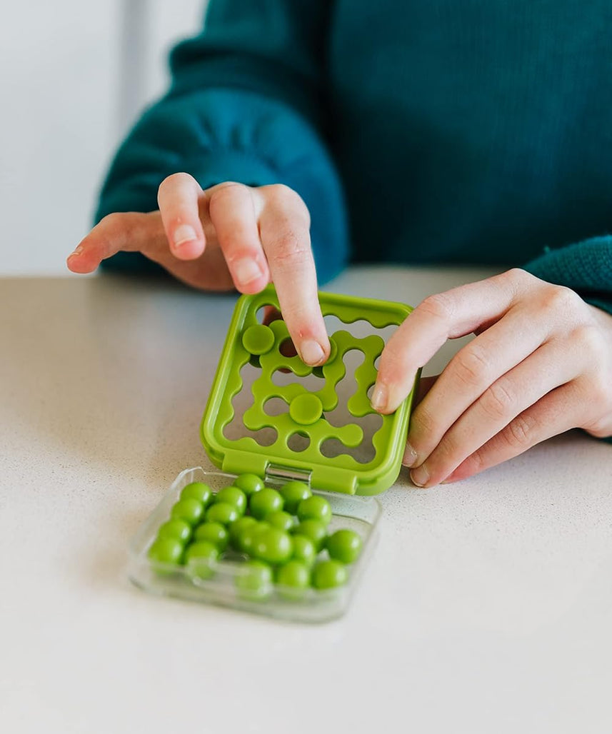 SmartGames IQ Mini Handheld Educational Puzzle Game Create Your Own Levels Brain Teaser for Kids Ages 6 and Up Travel-Friendly Matching Game