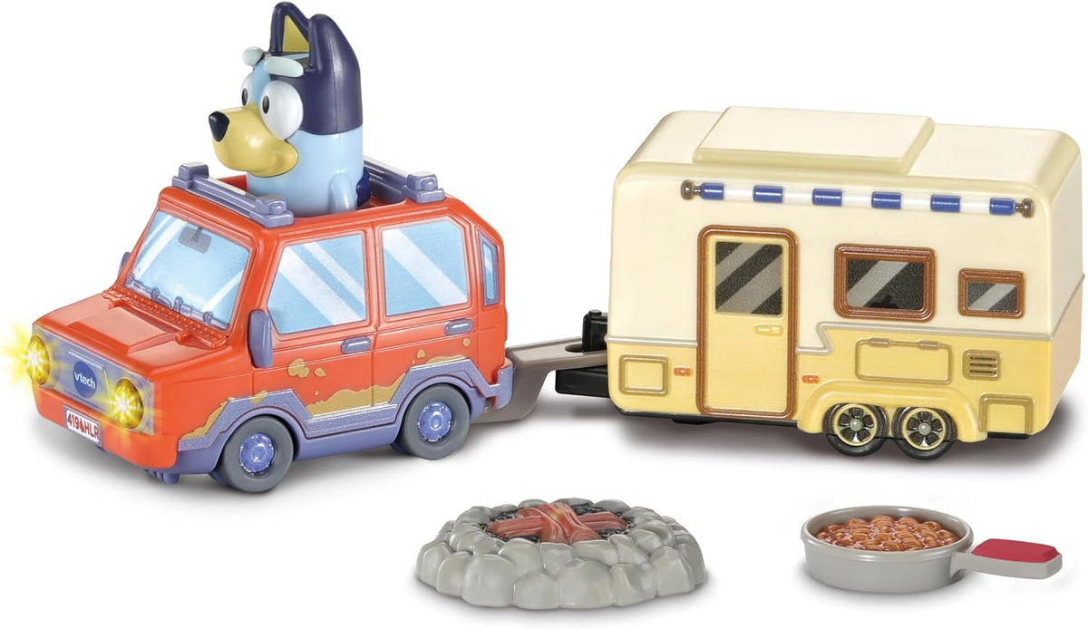 VTech Toot-Toot Drivers Bluey: Bluey Family Car & Caravan, English