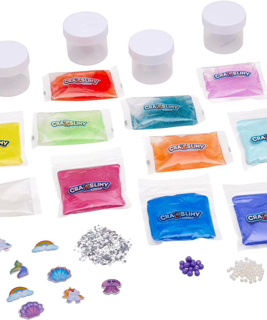 CRA-Z-Slimy DIY Slime Kit for Girls, Sparkle Fantasy Unicorn & Mermaid Theme, Ages 6+ Years