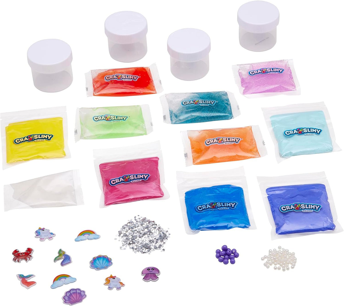 CRA-Z-Slimy DIY Slime Kit for Girls, Sparkle Fantasy Unicorn & Mermaid Theme, Ages 6+ Years