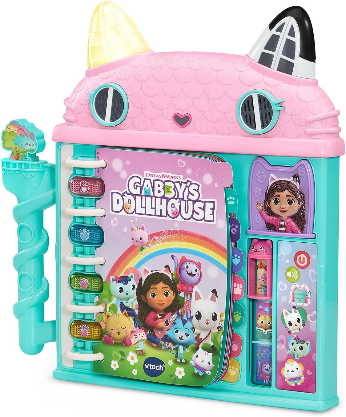 VTech Gabby’s Dollhouse Cat-a-Vator Discovery Book – Interactive Learning Toy for Kids 3+ Years