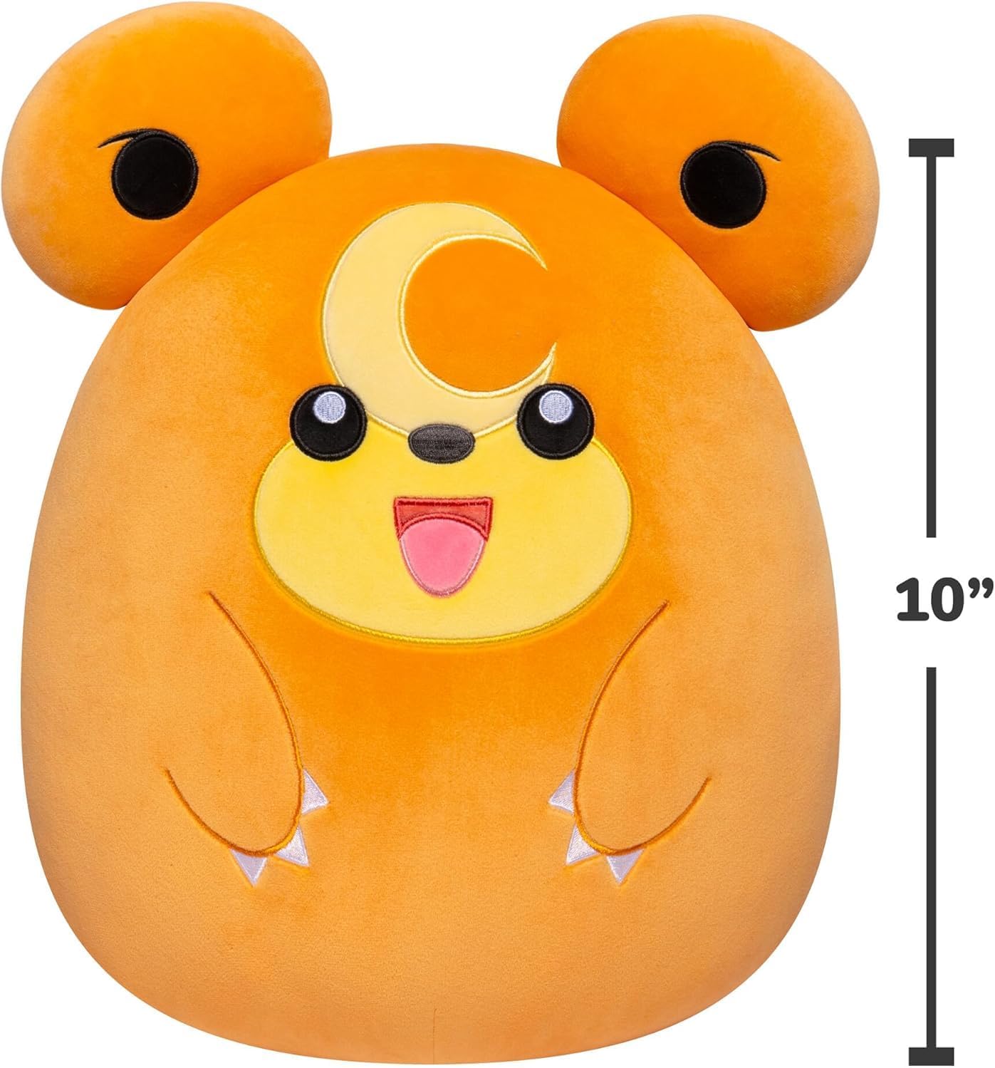 Pokémon Squishmallow Teddiursa 10" – Soft Plush Toy, Brown Bear, Ages 3+