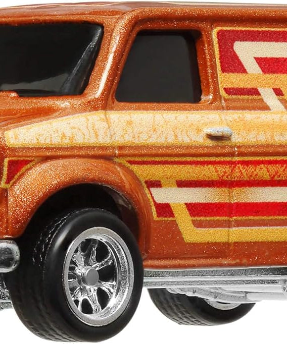 Hot Wheels Premium Boulevard Ford Transit Supervan, 1:64 Orange, #109 Die-Cast Metal Collectible Model
