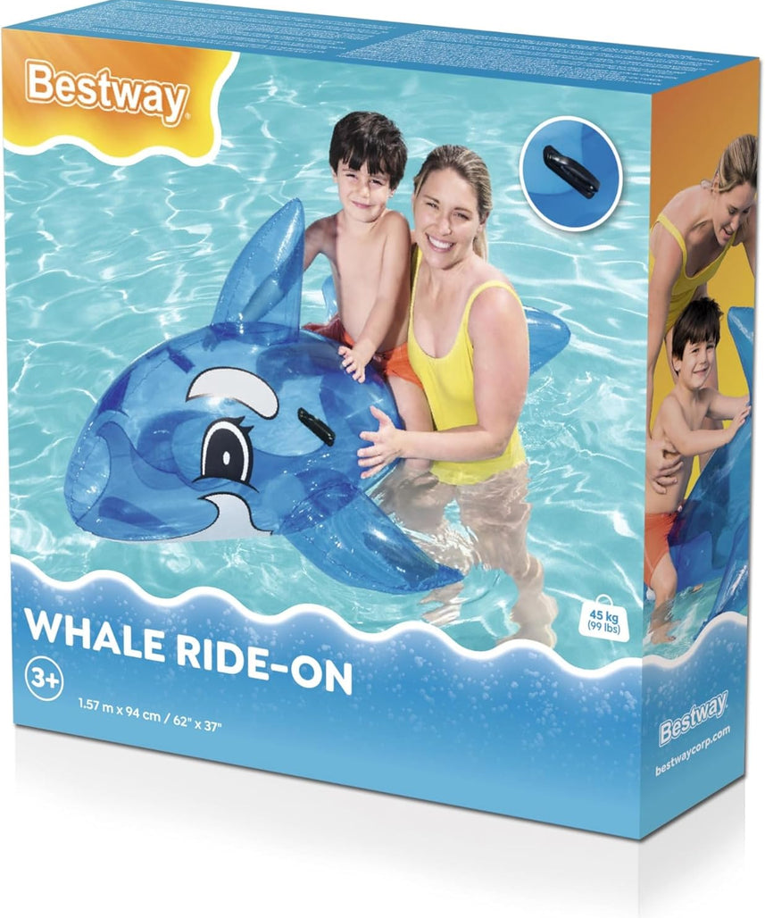Bestway 62" X 37"/1.57M X 94Cm Whale Ride-On