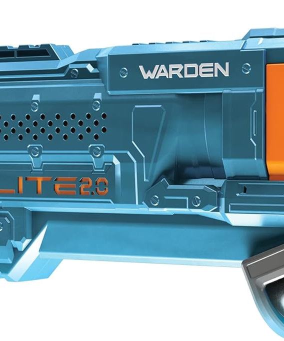 Nerf Elite 2.0 Warden DB-8 Blaster, Fires 2 Darts at Once, Pump-Action Slam Fire, Includes 16 Official Nerf Darts, Tactical Rail Upgrade, Shoots up to 26 Meters
