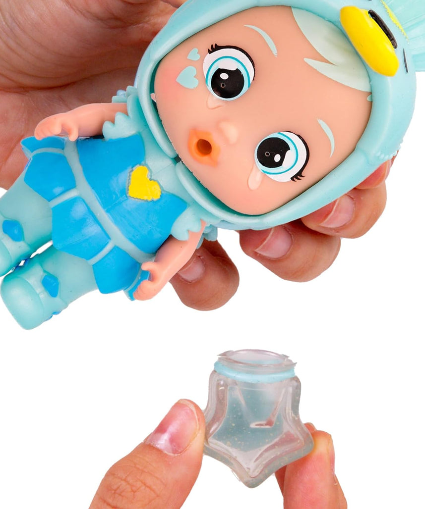 CRY Babies Star Sydney Collectable Mini Doll Iridescent Suit, Cries Real Tears with a Capsule 2 x 1, Boys and Girls from 3 Years