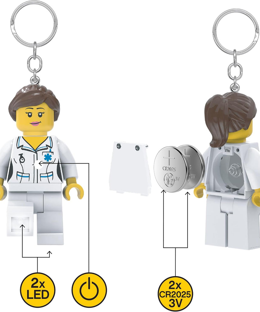 Lego IQ Minifigures Keychain Light Medical Profes_Nurse 2