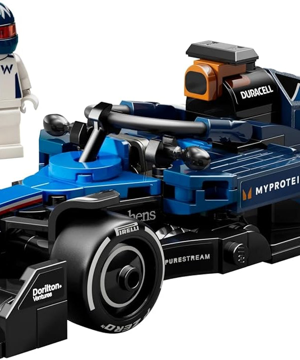 LEGO Speed Champions Williams Racing FW46 F1 Race Car Toy with a Collectible Formula 1 Driver Minifigure - Model Kits for 10+ Year Old Boys & Girls or Adult Motorsport Fans 77249