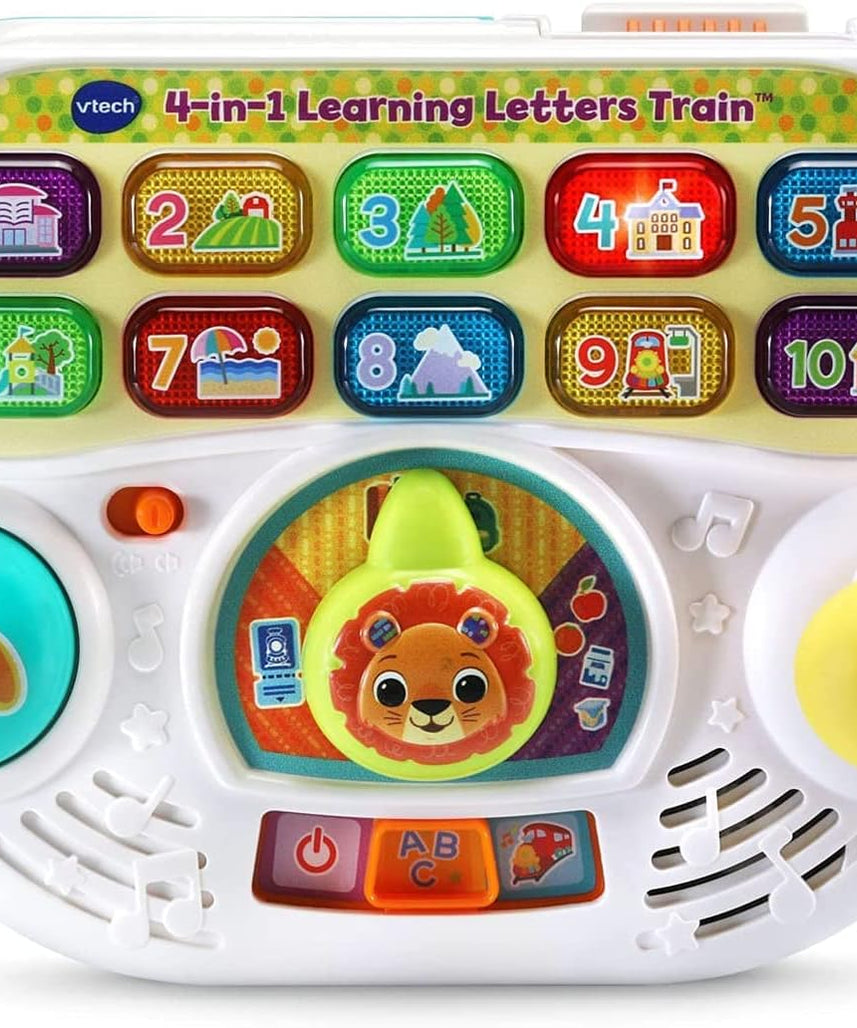 VTech Baby 4 in 1 Alphabet Letter Learning Train Educational Activity Walker Ride-On Pull Cart Multicolour 12–36 Months