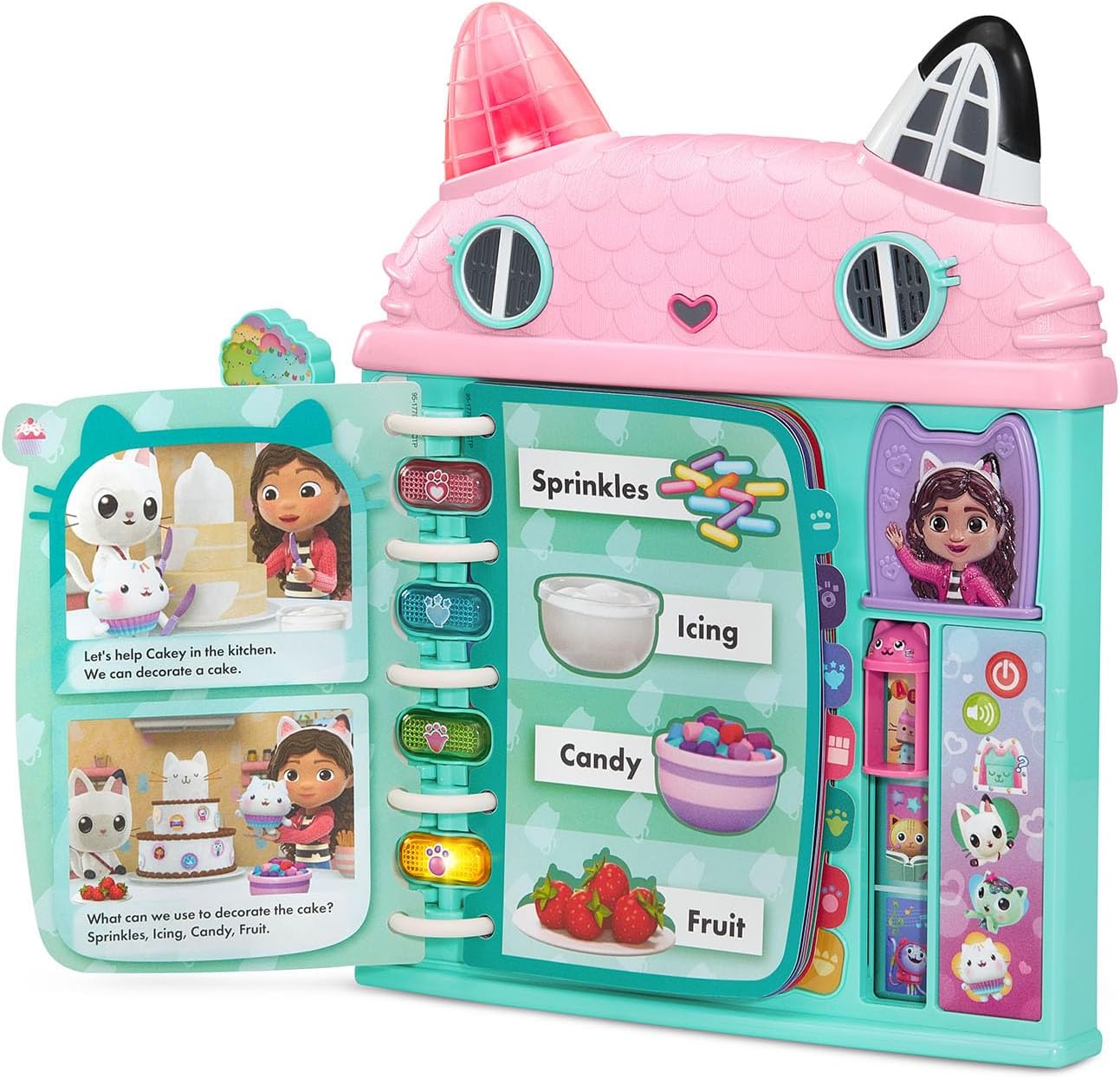 VTech Gabby’s Dollhouse Cat-a-Vator Discovery Book – Interactive Learning Toy for Kids 3+ Years