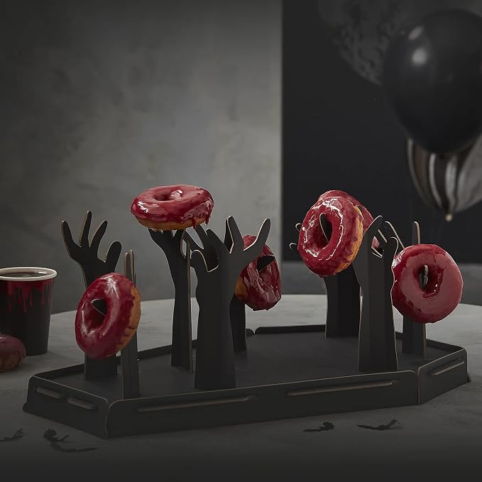 Ginger Ray Halloween Coffin and Zombie Hand Donut Stand