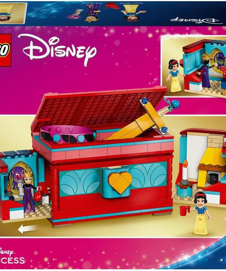 LEGO ǀ Disney Princess Snow White’s Jewellery Box Building Toy for Kids with Snow White and the Evil Queen Mini-Doll Figures and a Play Bracelet, Gift for 6 Plus Year Old Girls and Boys 43276