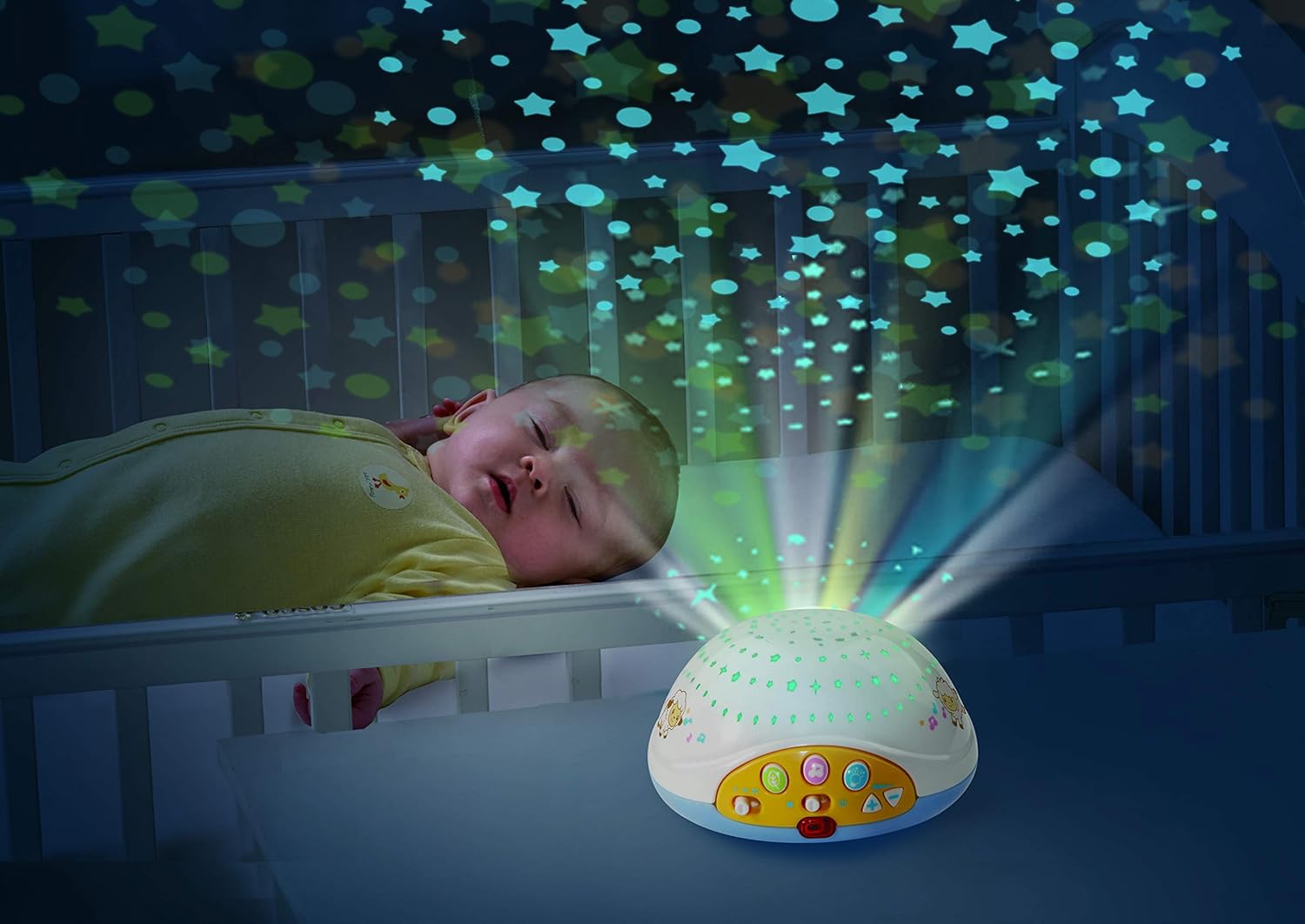 VTech Lullaby Lambs Mobile – Soothing Music & Lights for Baby, Detachable & Cot-Compatible