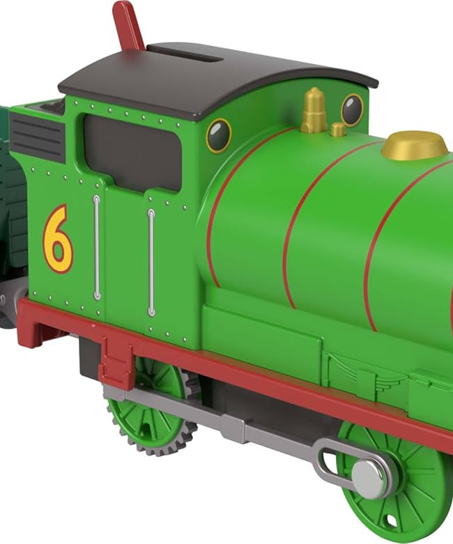Fisher-Price Thomas and Friends Percy Classic Motorized Locomotive with Loading Wagon, Stimulates Toddlers' Play and Imagination, JGF94