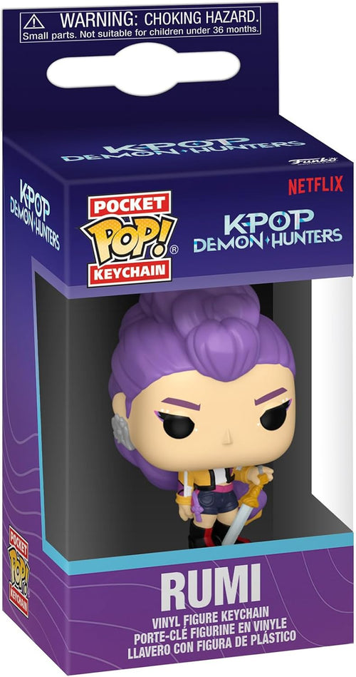 Funko POP! Keychain: Netflix - KPOP Demon Hunters - Rumi Novelty Keyring - Collectable Mini Figure - Stocking Filler - Gift Idea - Official Merchandise - Backpack Decor