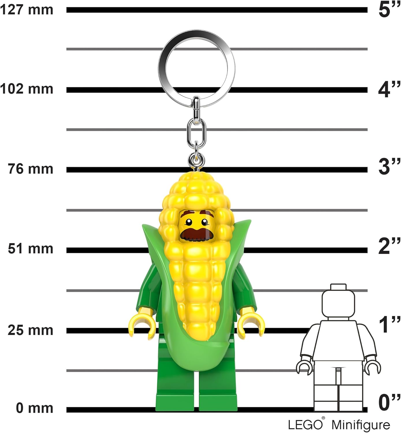 Lego Minifigures - Large 3 Inch Tall Figure Keychain Light - Corn Cob Guy (KE242H)