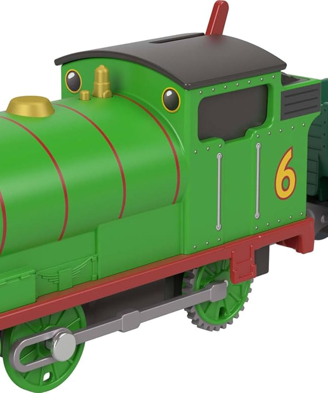 Fisher-Price Thomas and Friends Percy Classic Motorized Locomotive with Loading Wagon, Stimulates Toddlers' Play and Imagination, JGF94