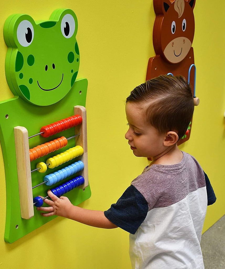 لوحة أنشطة فيجا أباكوس، لعبة حائط خشبية من مونتيسوري، أداة لتعلم الرياضيات والعد في المراحل المبكرة، تُنمّي المهارات الإدراكية والحركية الدقيقة، لعبة تعليمية صديقة للبيئة، للأولاد والبنات من عمر 18 شهرًا فما فوق