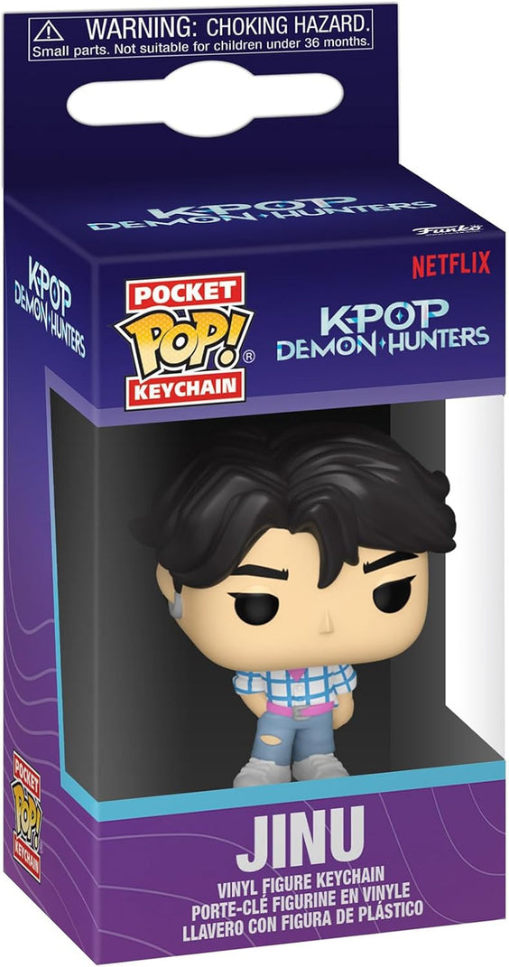 Funko POP! Keychain: Netflix - KPOP Demon Hunters - Jinu - Novelty Keyring - Collectable Mini Figure - Stocking Filler - Gift Idea - Official Merchandise - Backpack Decor