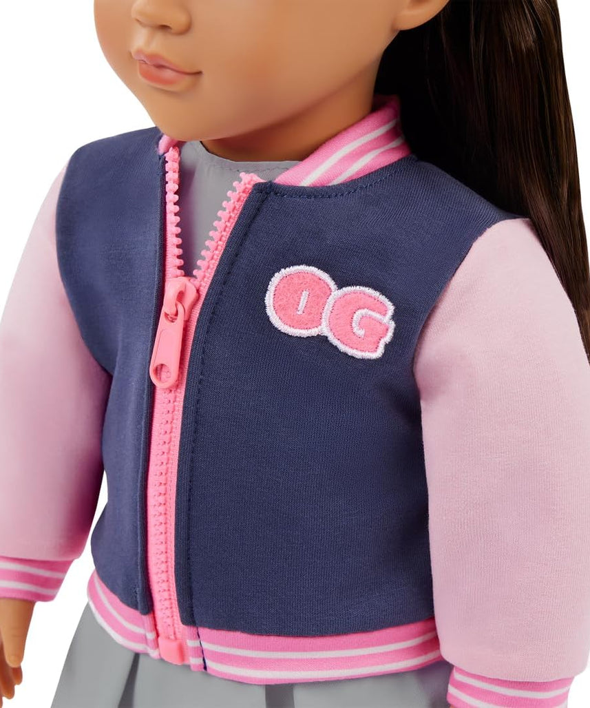 Our Generation Doll w/School Outfit and Bomber Jacket, Marisol | Premium Quality Toy for Kids