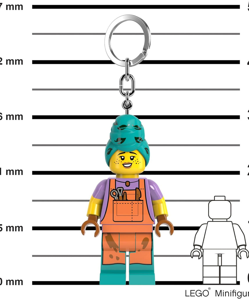 Lego IQ Minifigures Keychain Light_Ceramic Girl