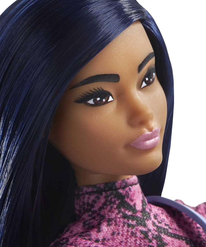 فستان جلد الثعبان من باربي فاشونيستاس، ملابس وإكسسوارات مستوحاة من التنوع AL-GXY99