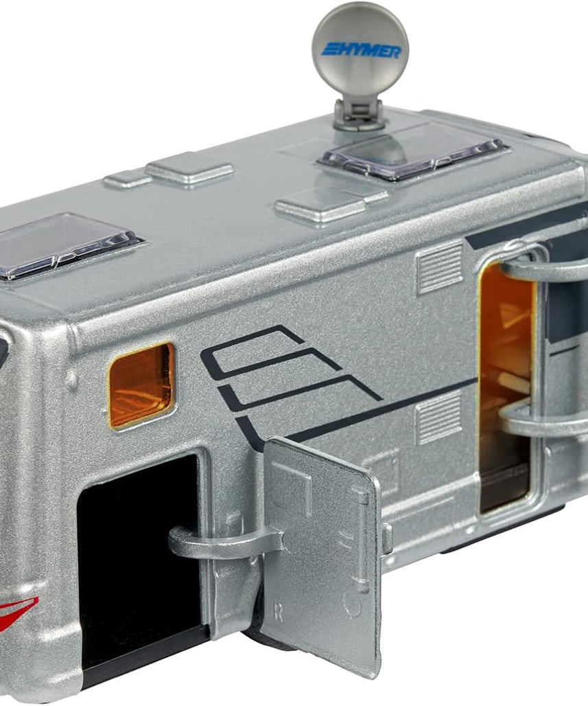 Majorette Grand Series – Hymer B-Class 780T Camper Die-Cast Vehicle with Lights, Sound Effects, Fold-Out Satellite Dish, Metal Cabin & Camper, One Size